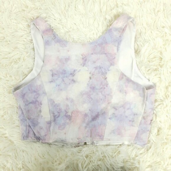 Purple ombre floral envelope skort  and crop top set Barbie Barbiecore b60 - Picture 2 of 12